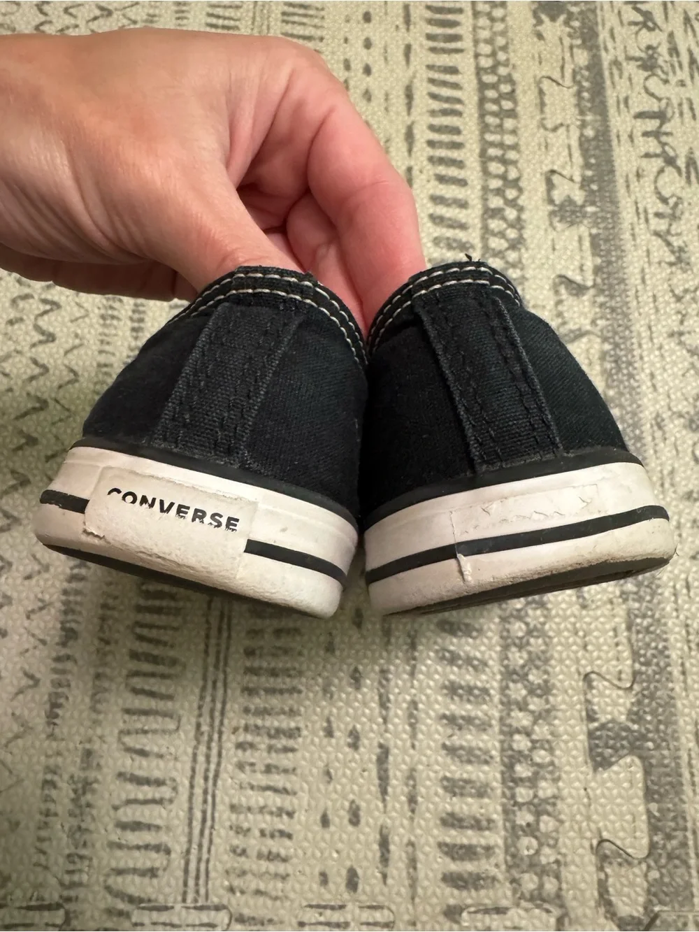 Converse Black & White Kids Low Top Sneakers